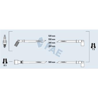 Kit de câbles d'allumage FAE OEM GHT263