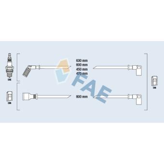 Kit de câbles d'allumage FAE 85790