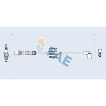 Kit de câbles d'allumage FAE OEM 03F905409B