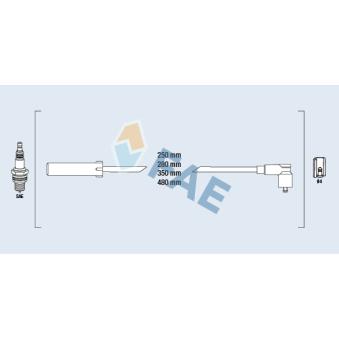 Kit de câbles d'allumage FAE OEM 2245000Q0B