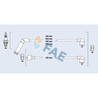 Kit de câbles d'allumage FAE OEM 2750102A00 Kit de câbles d'allumage FAE OEM 2750102A00