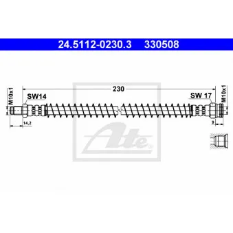 Flexible de frein ATE OEM 480632