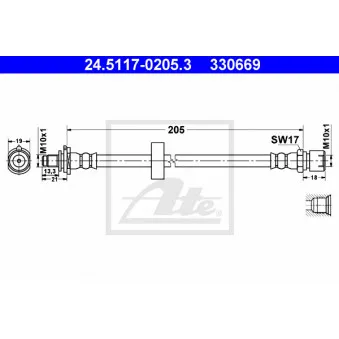 Flexible de frein ATE OEM 4543427
