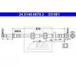 ATE 24.5140-0670.3 - Flexible de frein