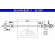 ATE 24.5143-0257.3 - Flexible de frein