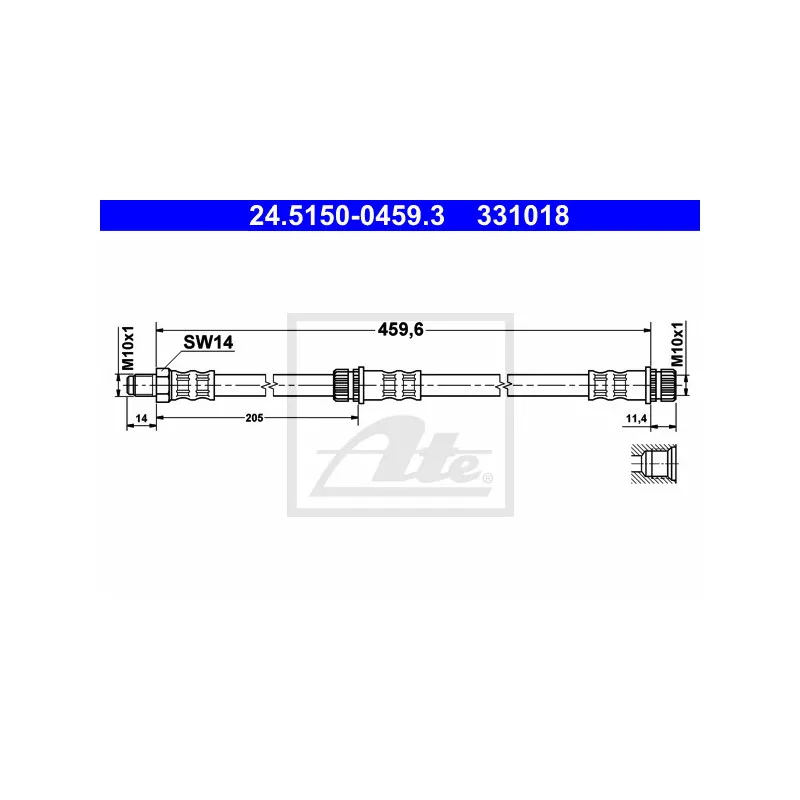 Flexible de frein ATE 24.5150-0459.3 - Visuel 1