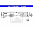 ATE 24.5153-0380.3 - Flexible de frein