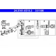 ATE 24.5161-0315.3 - Flexible de frein