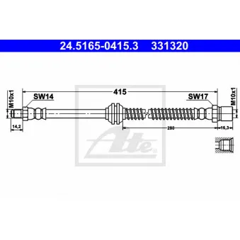 Flexible de frein ATE 24.5165-0415.3