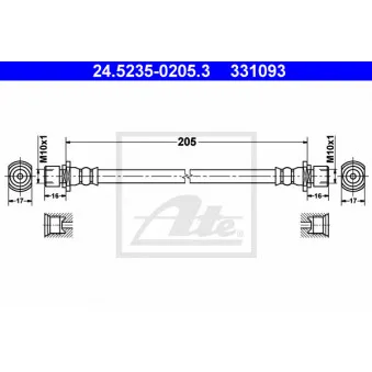 Flexible de frein ATE 24.5235-0205.3
