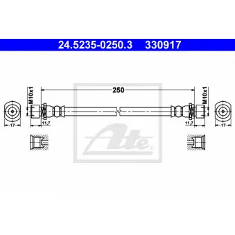 ATE 24.5235-0250.3 - Flexible de frein