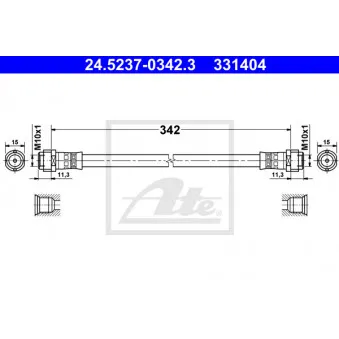 Flexible de frein ATE OEM 1684280235