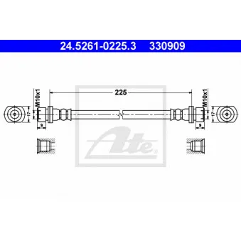 Flexible de frein ATE OEM 90947W2004
