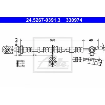 Flexible de frein ATE OEM 462102F002