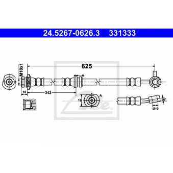 Flexible de frein METZGER 4111834