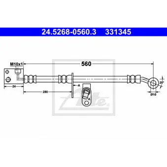 Flexible de frein ATE OEM 01465SMTE00