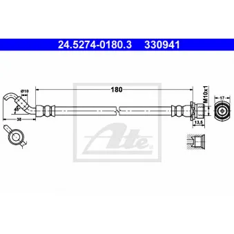 Flexible de frein ATE OEM 90947W2024