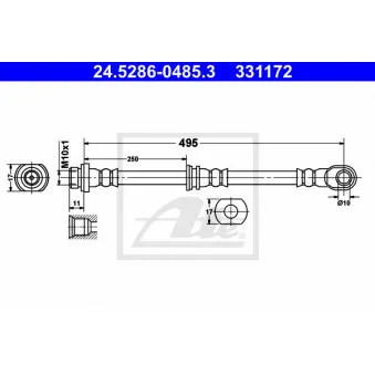 Flexible de frein ATE 24.5286-0485.3