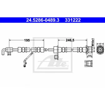 ATE 24.5286-0489.3 - Flexible de frein