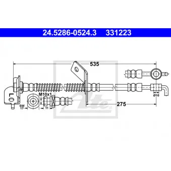 Flexible de frein ATE OEM 587311H000