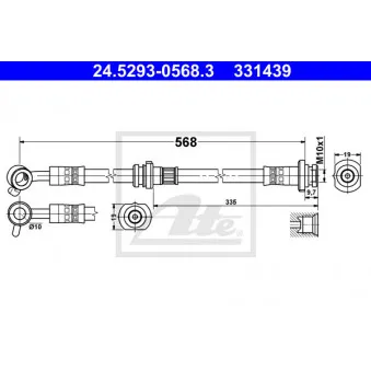 Flexible de frein ATE OEM 462111HJ0B