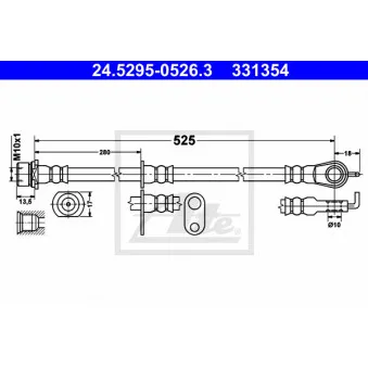 Flexible de frein ATE OEM 9094702A45