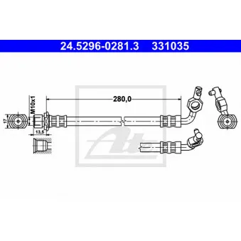 Flexible de frein ATE OEM 9094702D02