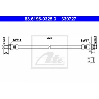 Flexible de frein ATE OEM 75492063