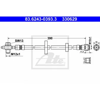Flexible de frein ATE OEM 6E0611701A