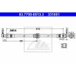 ATE 83.7750-0513.3 - Flexible de frein