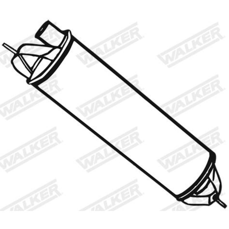 Silencieux arrière WALKER 06760 - Visuel 1