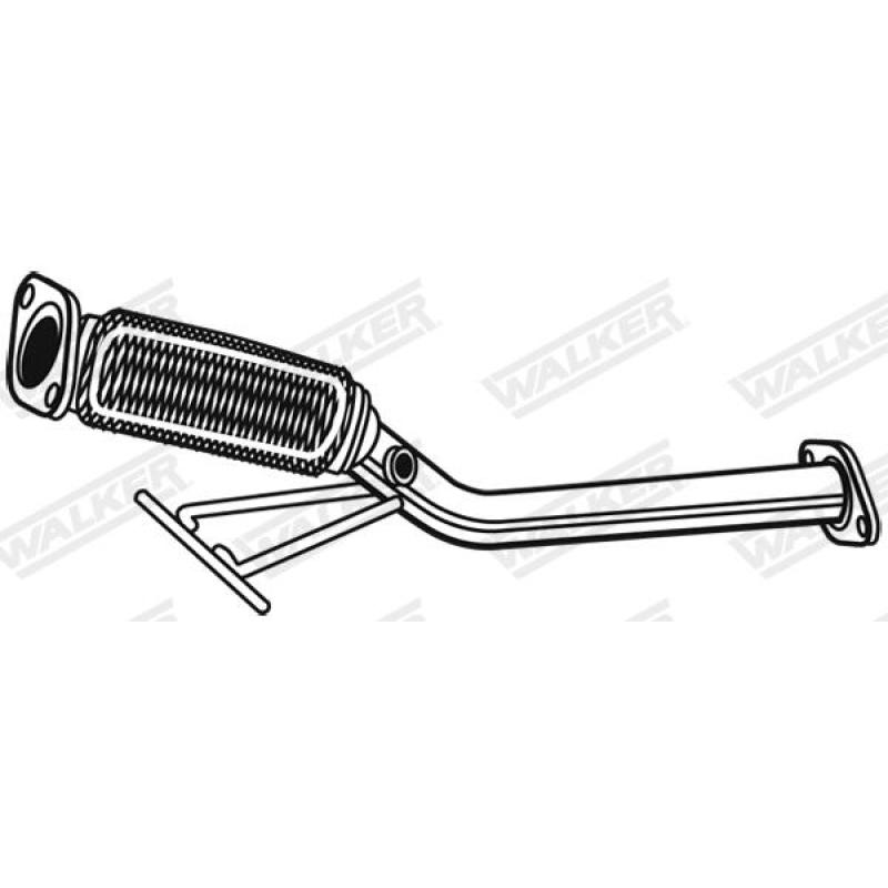 Tuyau d'échappement WALKER 08998 - Visuel 1