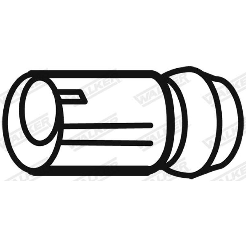 Tuyau d'échappement WALKER 10510 - Visuel 1