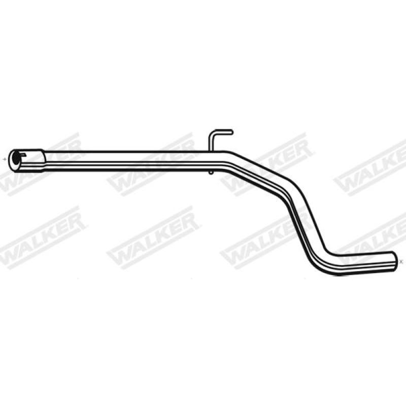 Tuyau d'échappement WALKER 10555 - Visuel 1