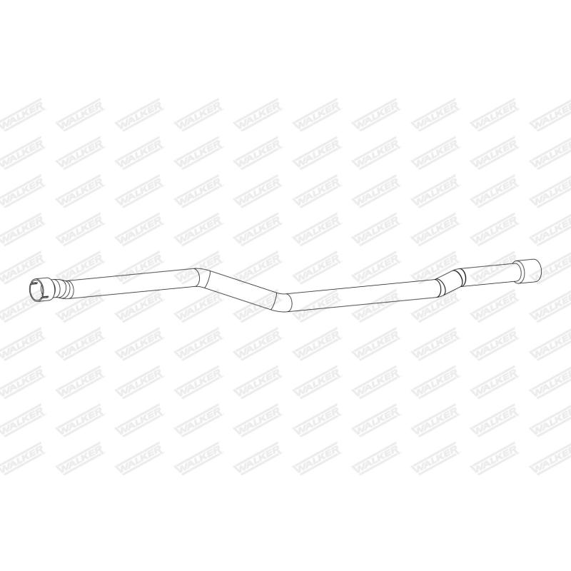 Tuyau d'échappement WALKER 10687 - Visuel 1