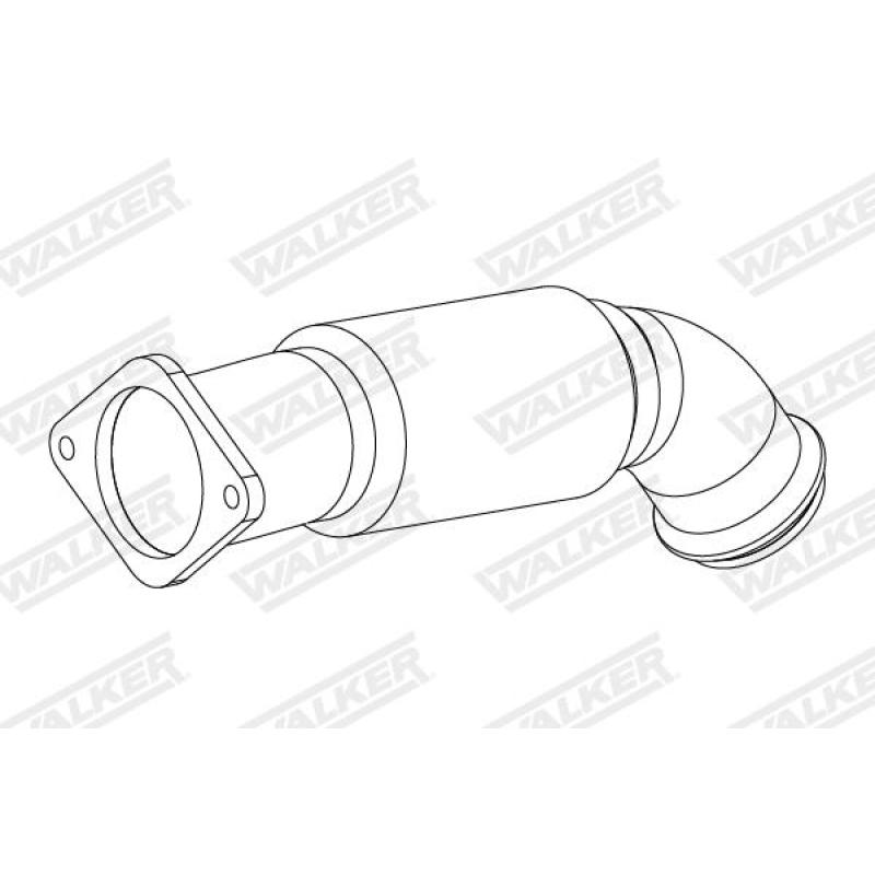 Tube ondulé, système d'échappement WALKER 10858 - Visuel 1
