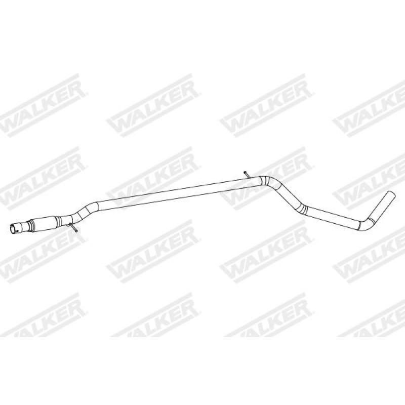 Tuyau d'échappement WALKER 10861 - Visuel 1