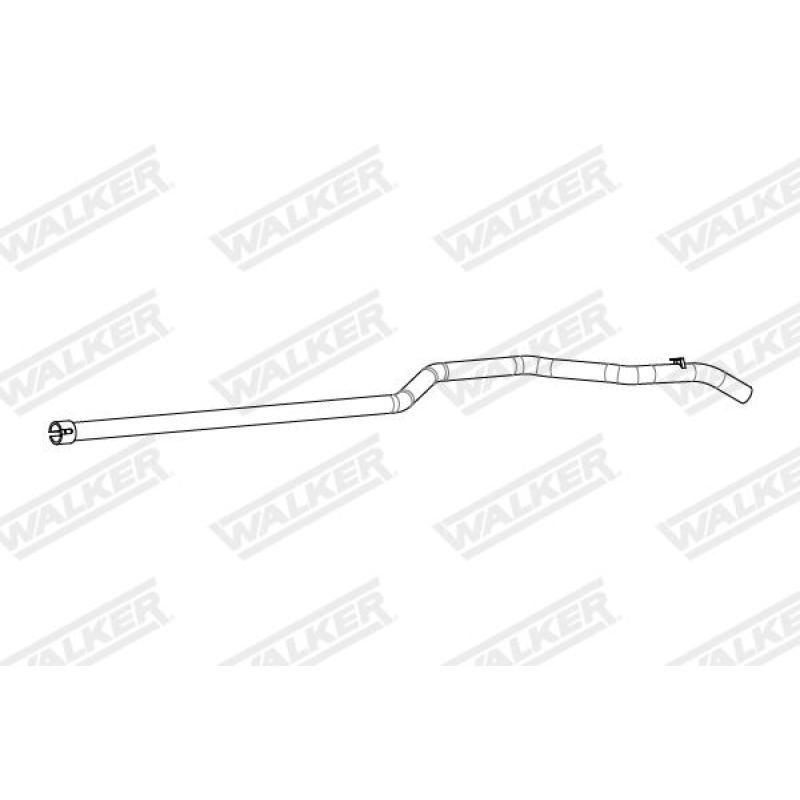 Tuyau d'échappement WALKER 10909 - Visuel 1