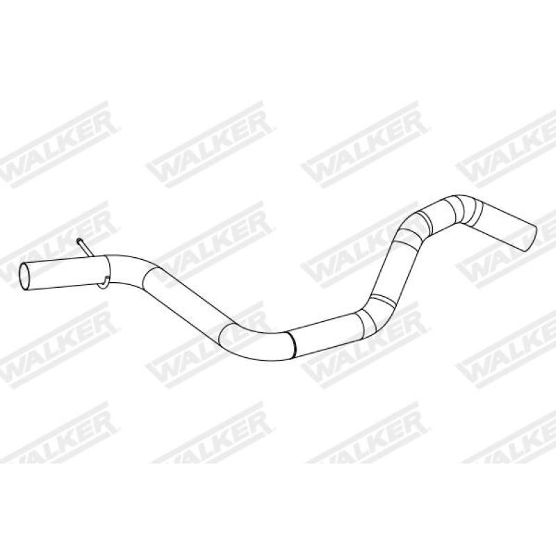 Tuyau d'échappement WALKER 10921 - Visuel 1