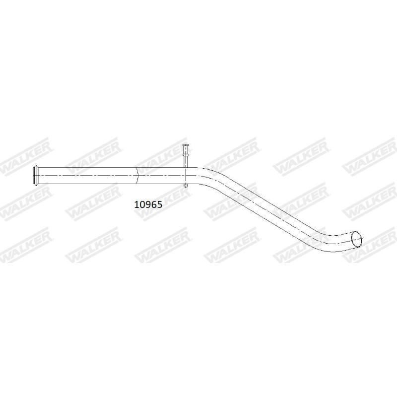 Tuyau d'échappement WALKER 10965 - Visuel 1
