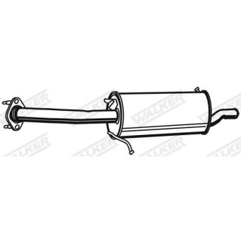 Silencieux arrière WALKER 21133