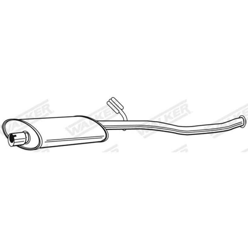 Silencieux central WALKER 22599 - Visuel 1