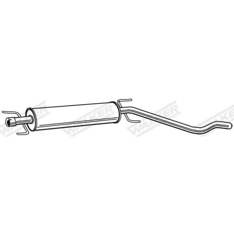 Silencieux central WALKER 23158 - Visuel 1