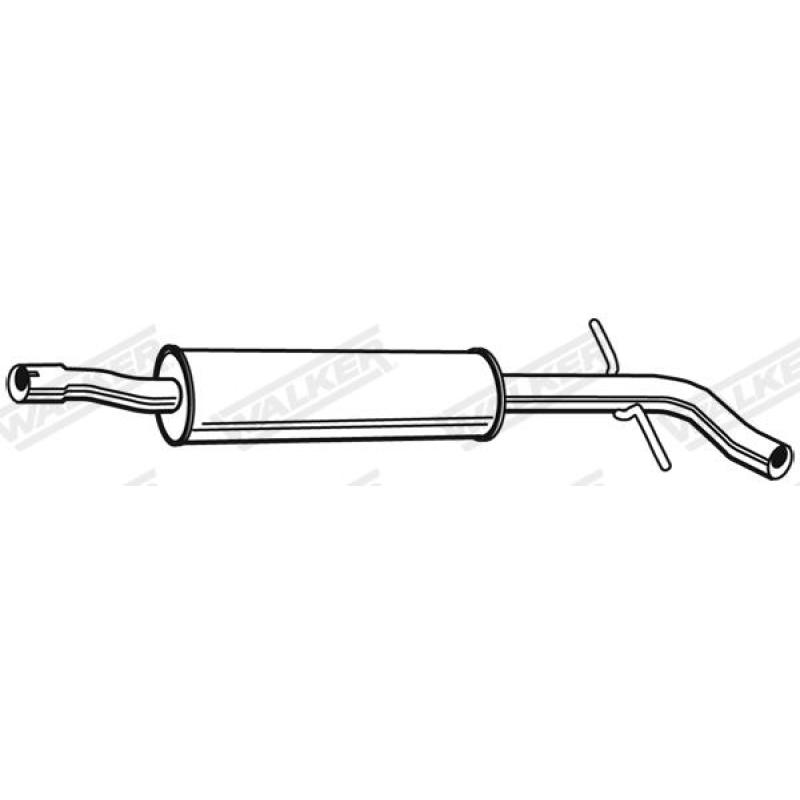 Silencieux central WALKER 24053 - Visuel 1