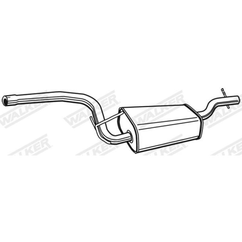 Silencieux central WALKER 71002 - Visuel 1