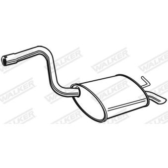 Silencieux arrière WALKER [71383]