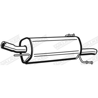 Silencieux arrière WALKER [72349]