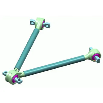 Triangle ou bras de suspension (train arrière) LEMFORDER 37825 01 pour MAN TGS 41,390 - 390cv