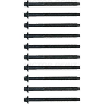 Jeu de boulons de culasse de cylindre VICTOR REINZ 14-32336-01 pour LADA 110 1.6 D - 75cv