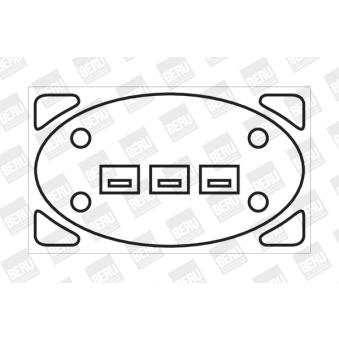 Bobine d'allumage BERU ZS238